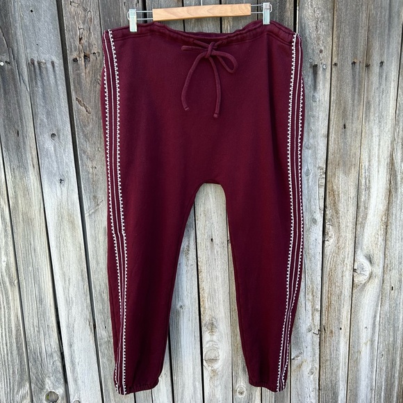 The Upside Phoenix Byron Track Pant Cotton Maroon 6 - Picture 16 of 16